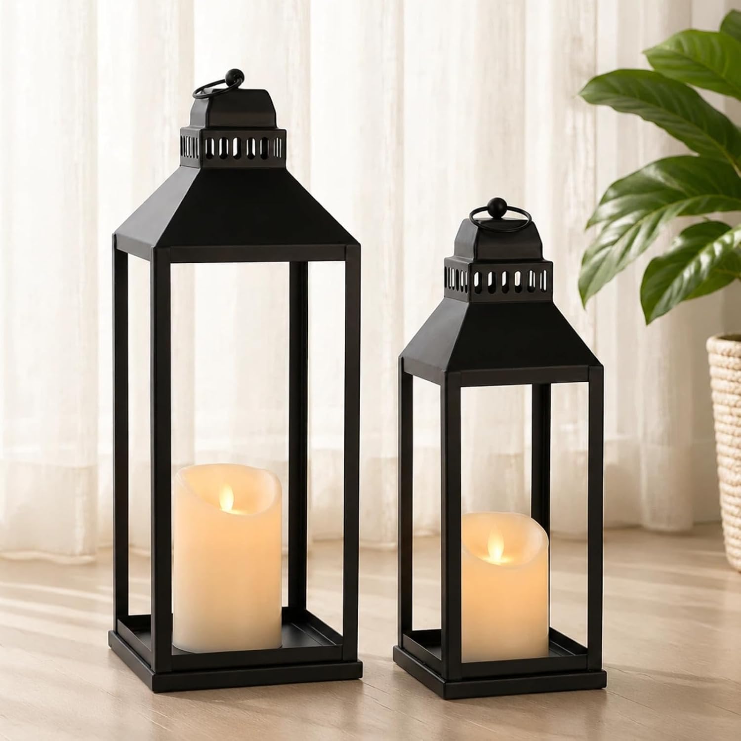 Outdoor lantern set