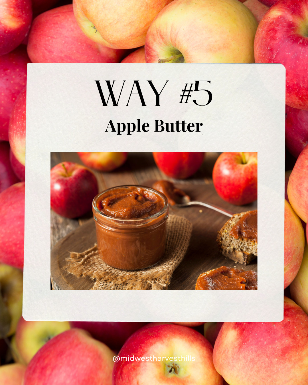 Jar of homemade apple butter with bread