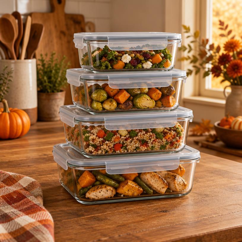 Glass Storage Containers with Lids