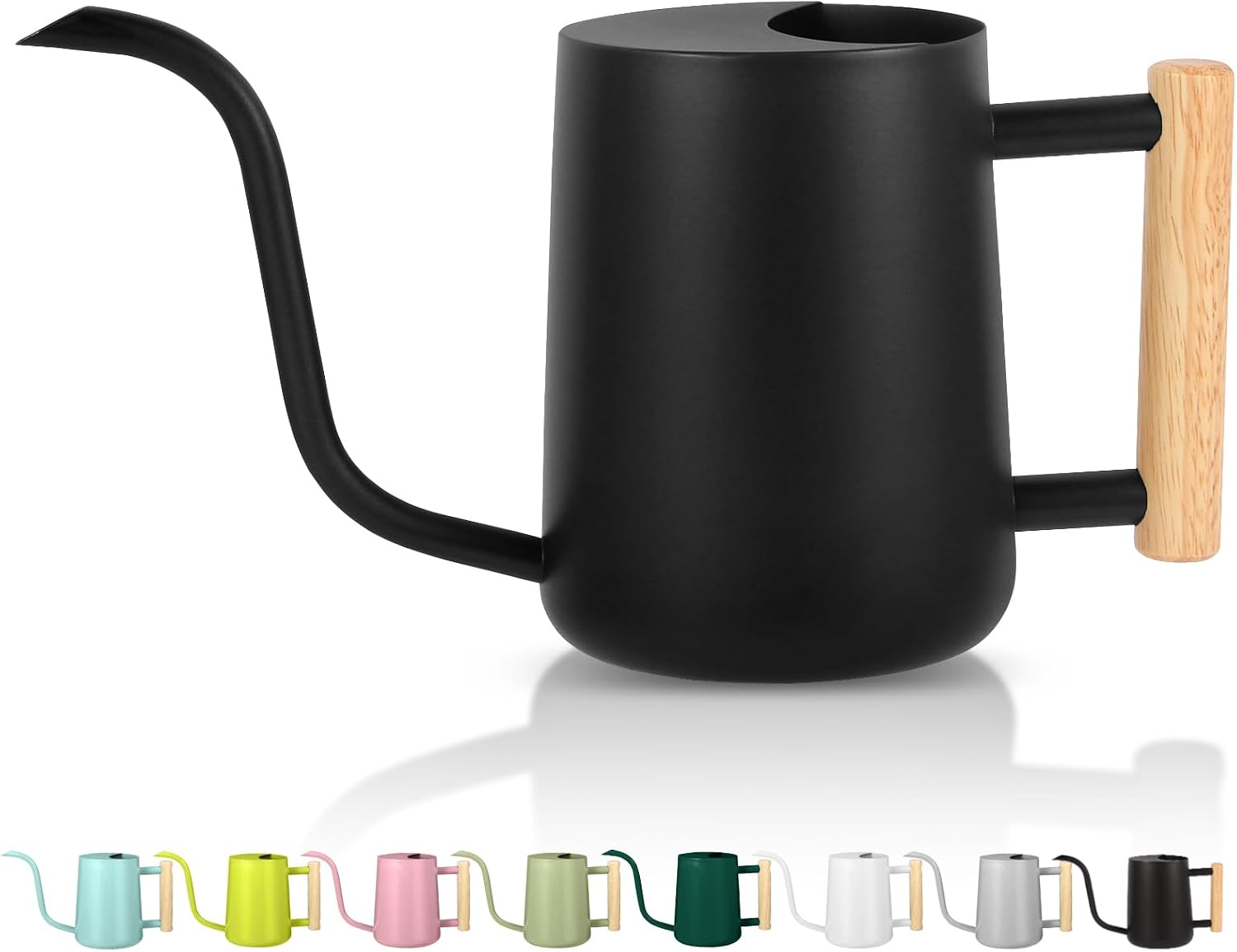 Long-spout metal watering can