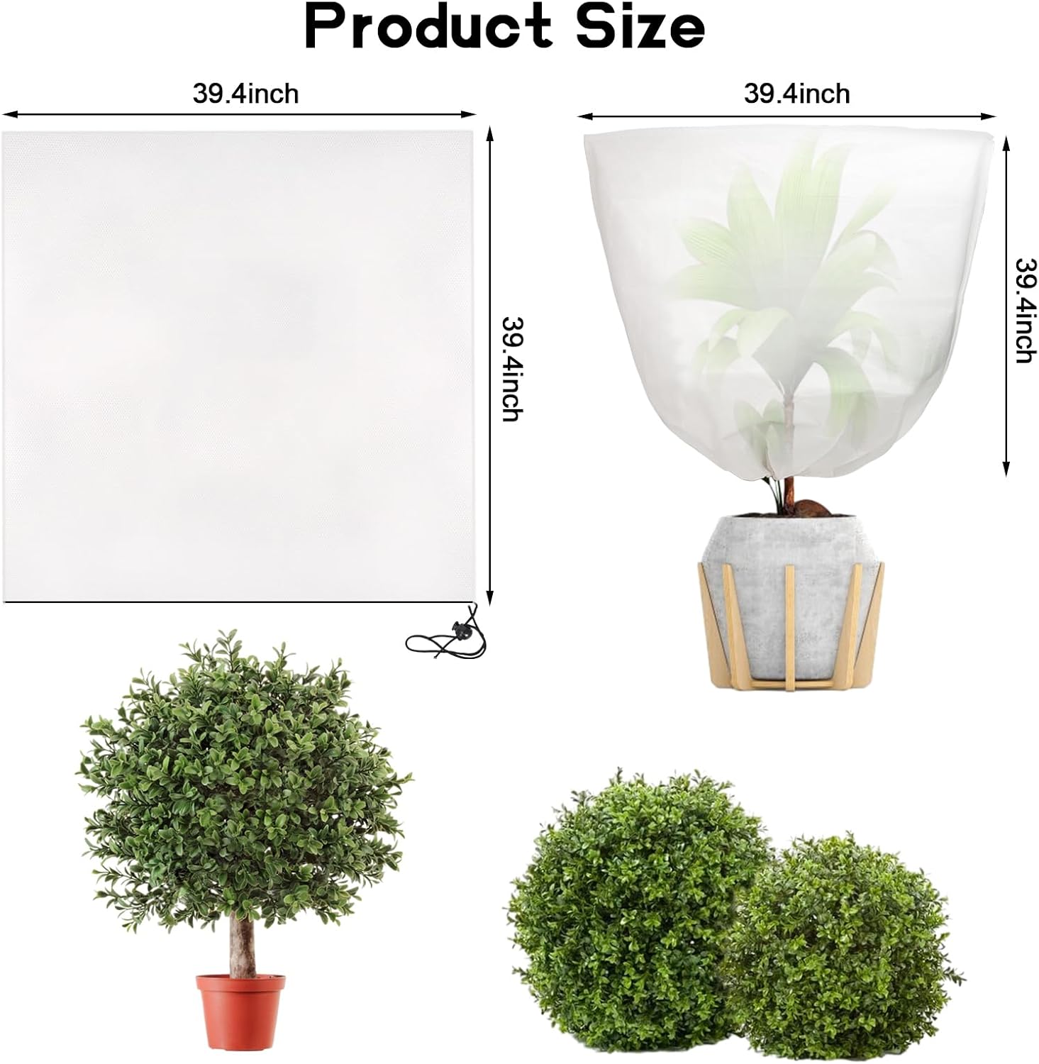 Frost protection plant covers