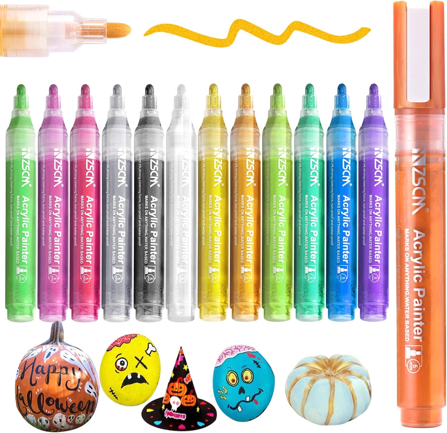 Paint pens for pumpkins