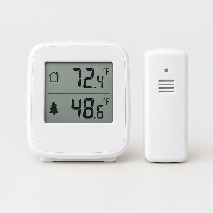 Wireless indoor-outdoor thermometer